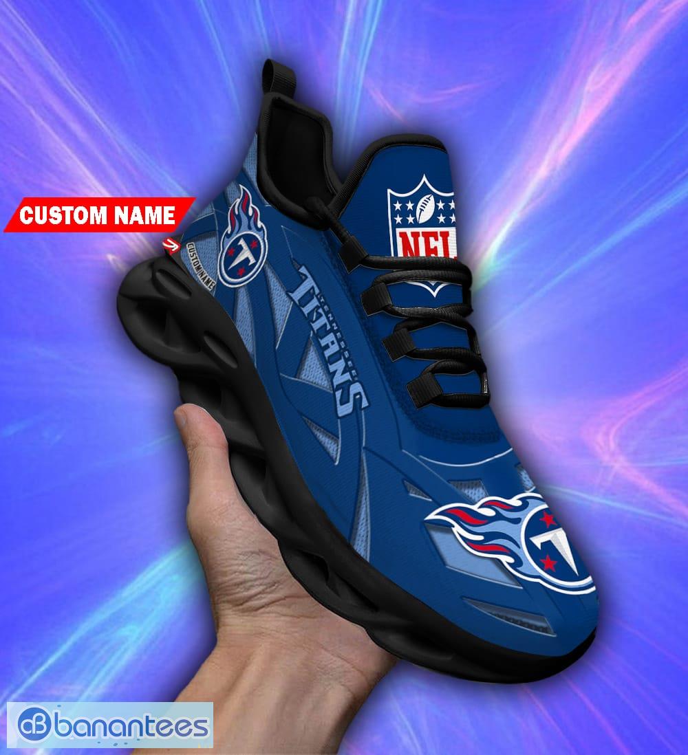 Tennessee Titans Sport Sneakers NFL Max Soul Shoes - Banantees