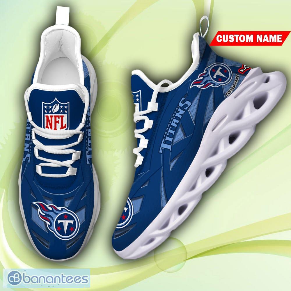 NFL Tennessee Titans Custom Name Max Soul Sneaker Shoes - Banantees