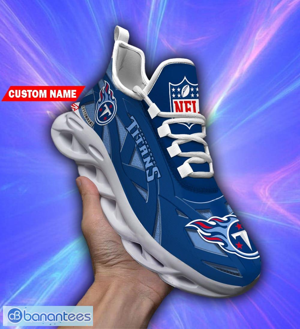 Tennessee Titans Sport Sneakers NFL Max Soul Shoes - Banantees