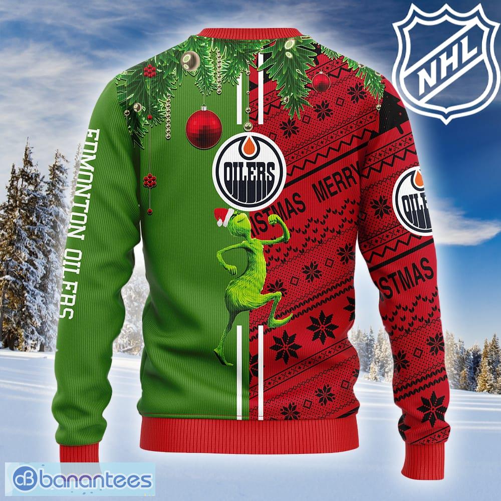 NHL Edmonton Oilers Grinch & Scooby-Doo Ideas Logo Ugly Christmas