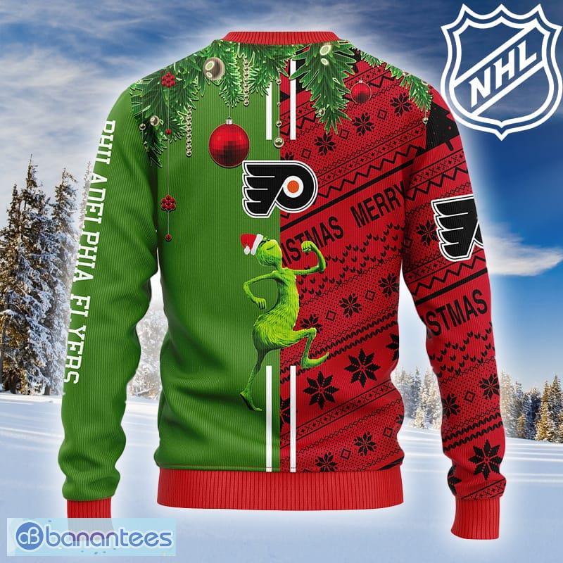 NHL Philadelphia Flyers Grinch And Scooby-Doo Funny Christmas Gift Ugly  Christmas Sweater - Freedomdesign