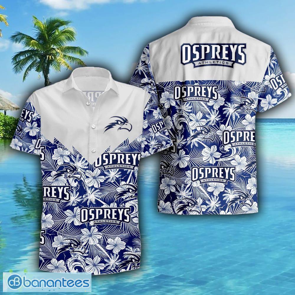 North Florida Ospreys 3D Hawaiian Shirt Grunge Polynesian