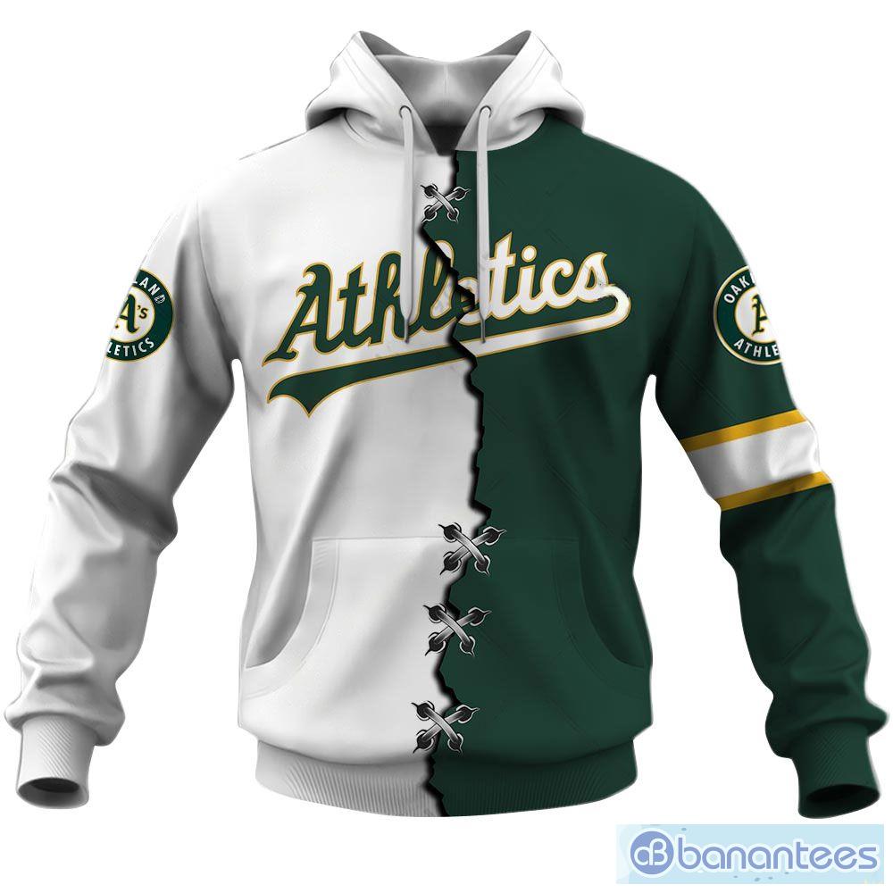 Oakland Athletics Custom Number And Name AOP MLB Hoodie Long Sleeve Zip  Hoodie Gift For Fans - Banantees