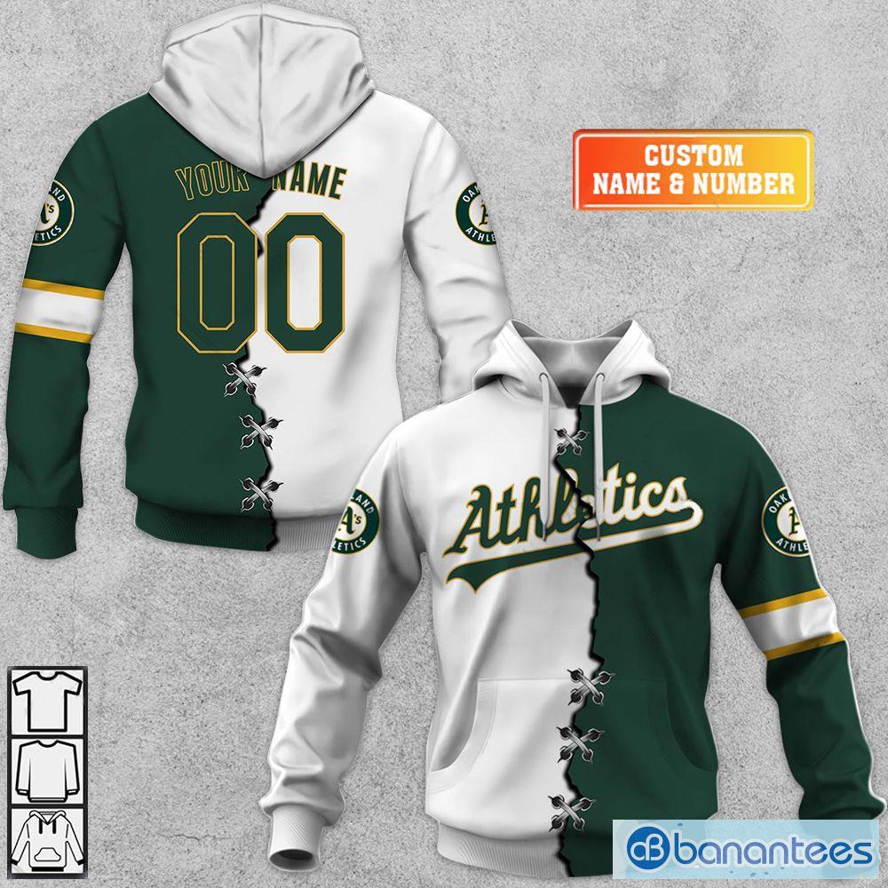 Personalized Oakland Athletics Shirt Over Print Custom name T