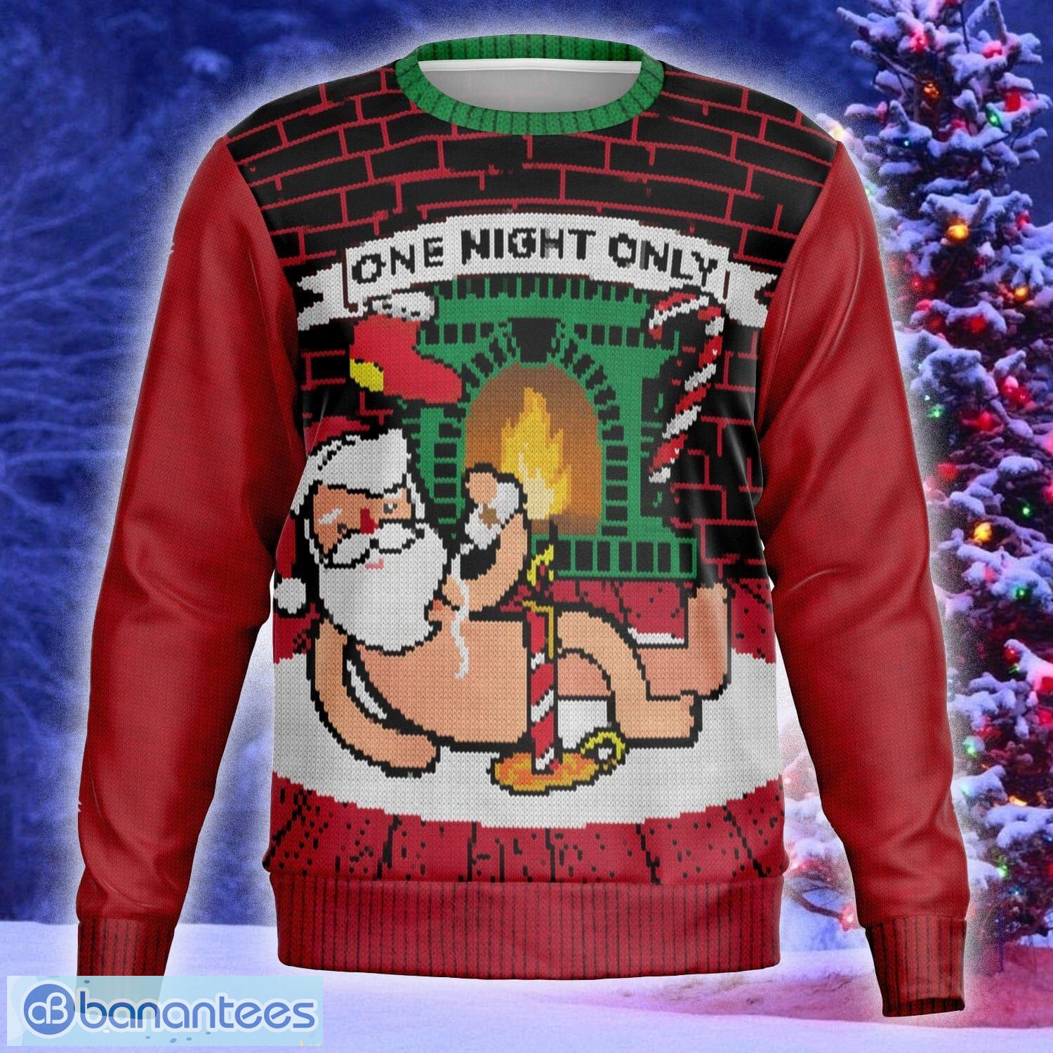 One night only santa on sale sweater