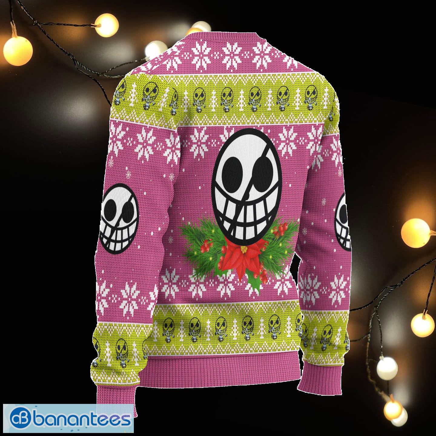 One Piece - Donquixote Anime Xmas Ugly Christmas Sweater Gift For Men Women  - Banantees