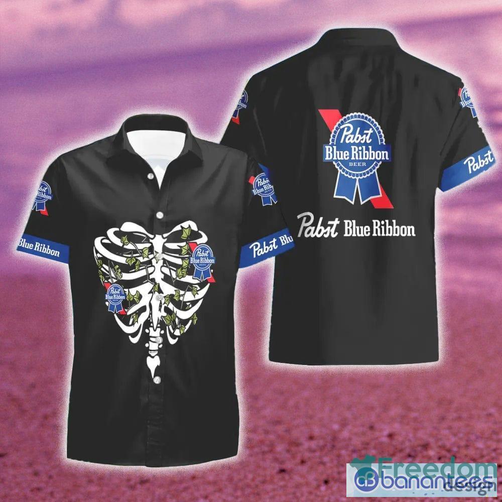 Pabst Blue Ribbon Hawaiian Shirt Beer Gift For Beach Trip