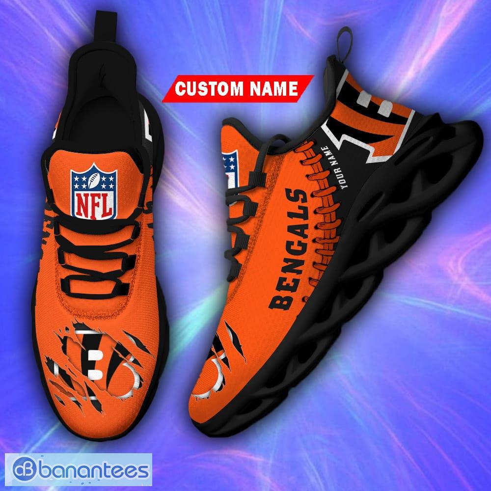 Cincinnati Bengals NFL Max Soul Shoes Custom Name Sneakers