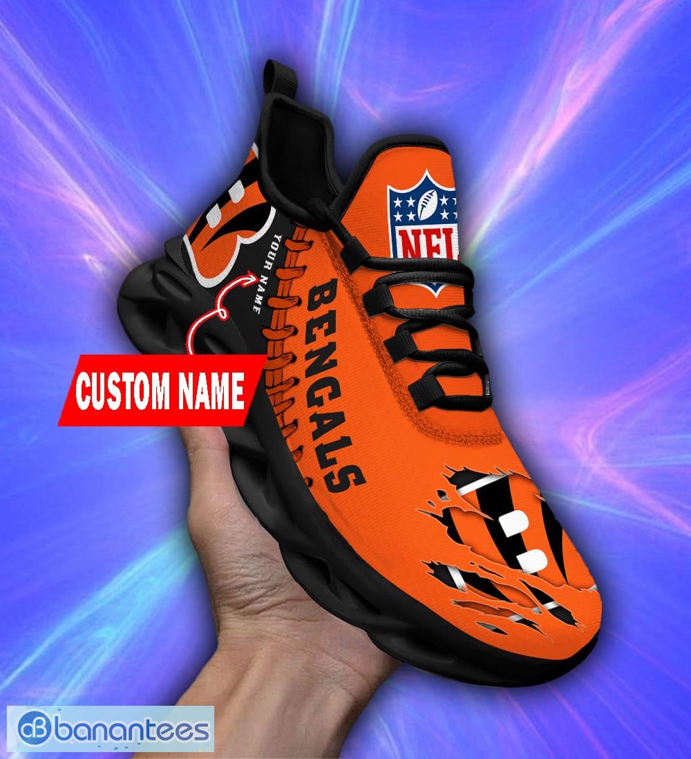 Cincinnati Bengals Custom Name NFL Max Soul Shoes Chunky Sneakers