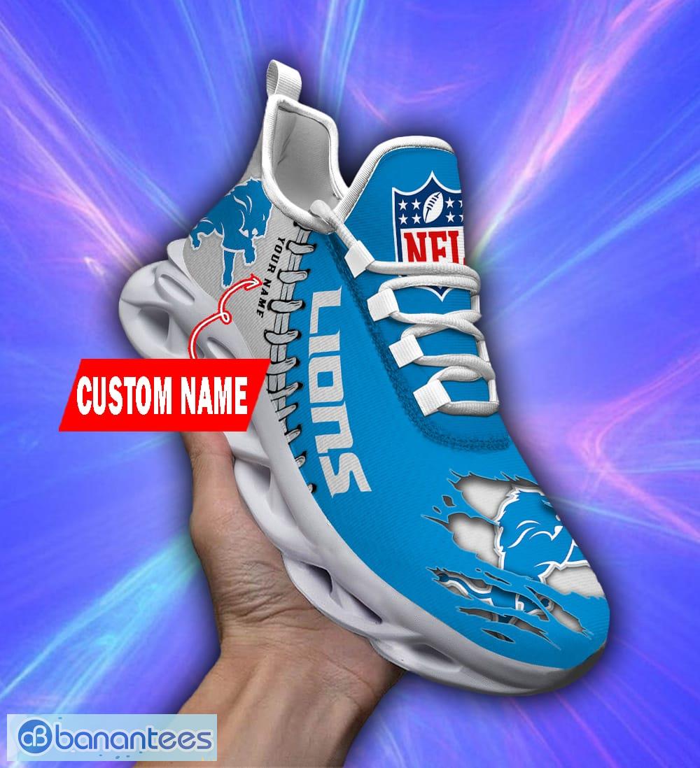 NFL Shoes Detroit Lions Running Sneakers Custom Name Max Soul Shoes -  Banantees