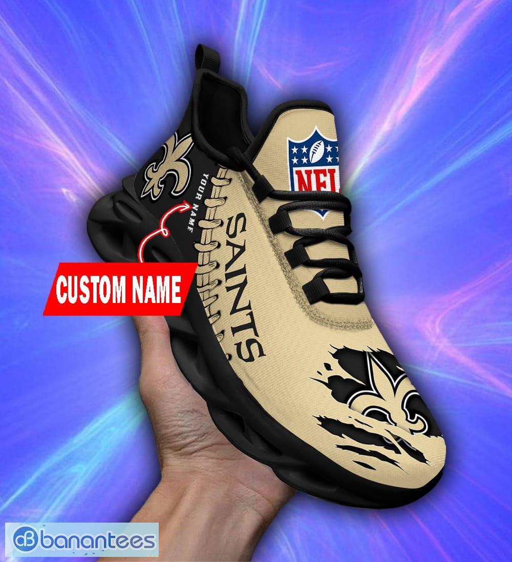 New Orleans Saints NFL Fans Camo Style Custom Name Max Soul Shoes Running  Sneaker