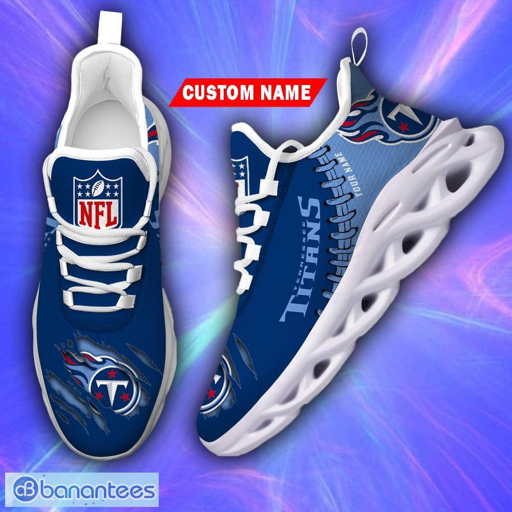 Tennessee Titans Chunky Shoes NFL Football Team Custom Name Max Soul  Sneakers - Freedomdesign