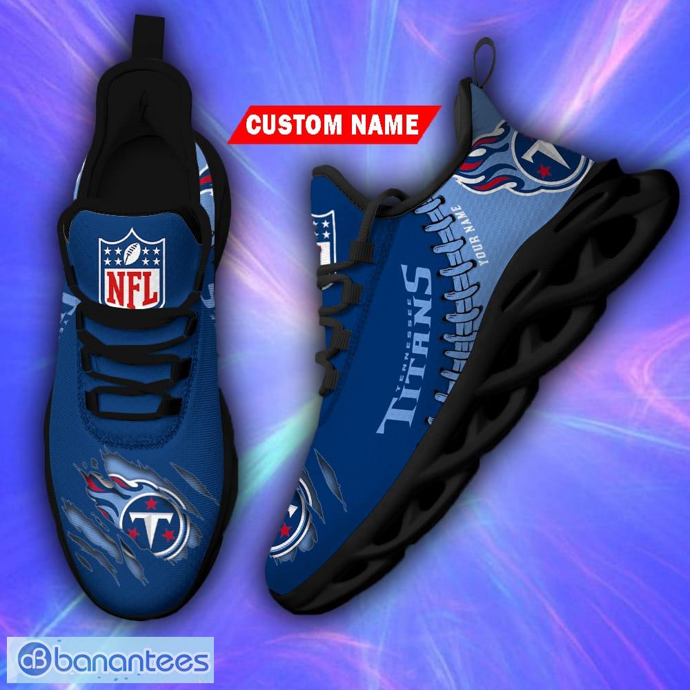 Tennessee Titans Custom Personalized NFL Max Soul Shoes