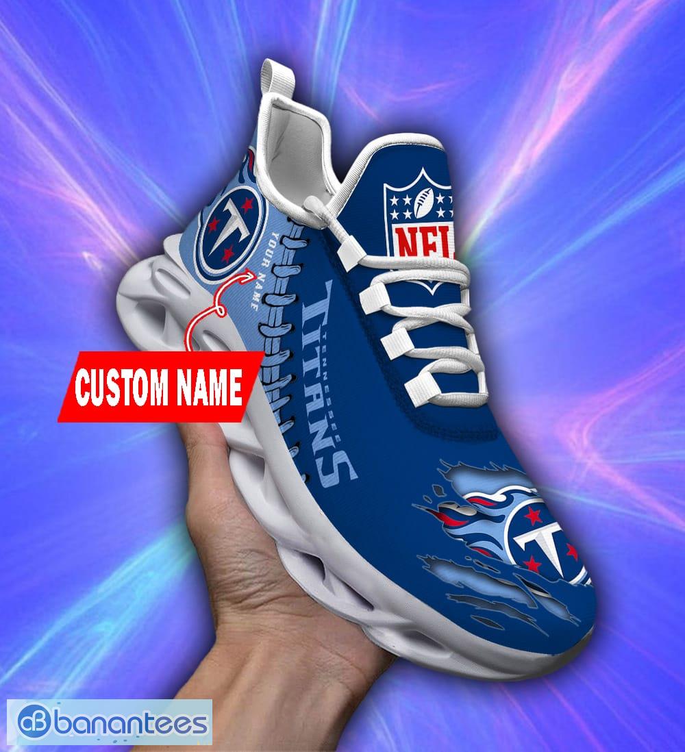 Tennessee Titans Custom Personalized NFL Max Soul Shoes