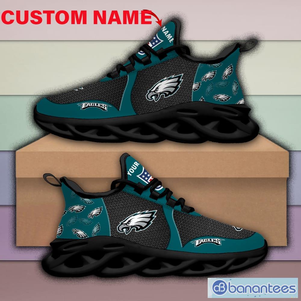 Nfl Fans Philadelphia Eagles Personalized Name Sneakers Max Soul Shoes -  Banantees