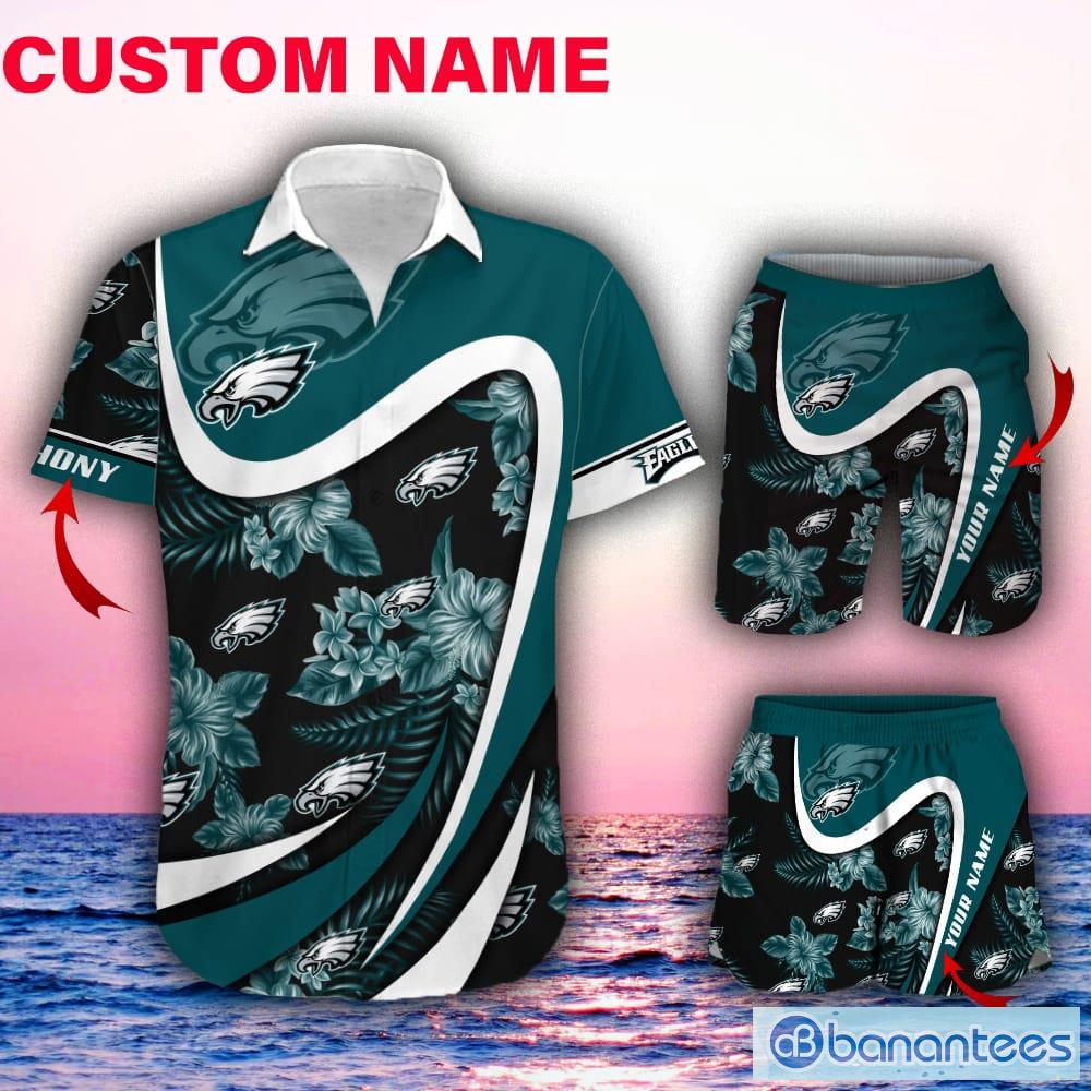 Philadelphia Eagles NFL Floral 3D Full Printed Hawaiian Shirt