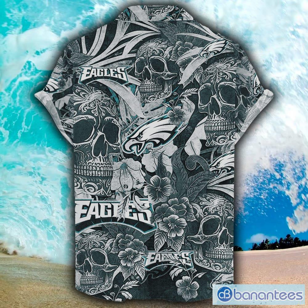 NFL Philadelphia Eagles Custom Name Coconut Tree Hawaiian Shirt V3