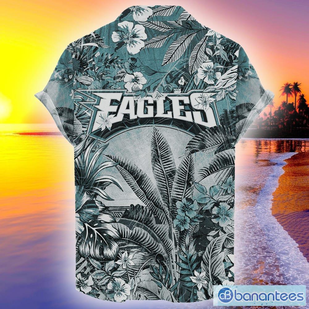Philadelphia Eagles Tropical Skull NFL Design 1 Beach Hawaiian Shirt Men  And Women For Fans Gift - Banantees
