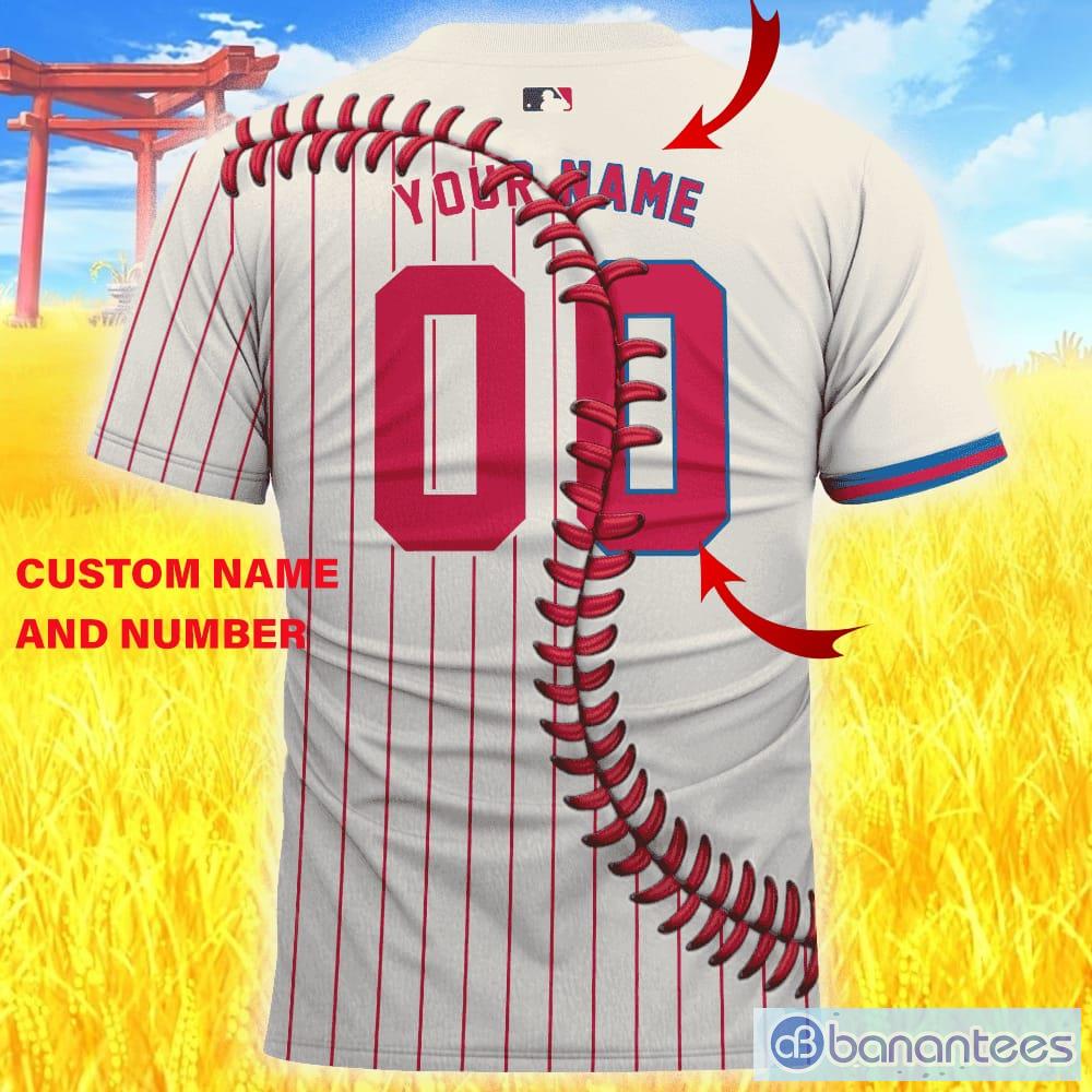 Philadelphia Phillies MLB 3D Baseball Jersey Shirt For Men Women