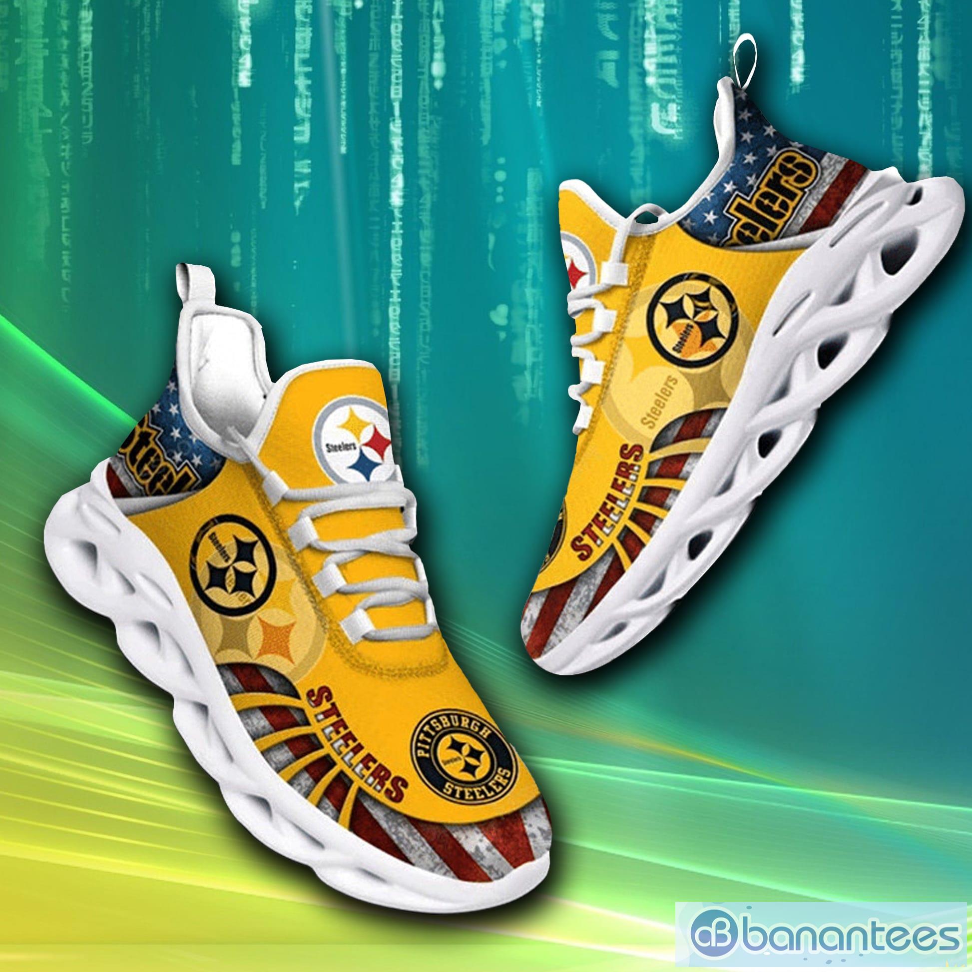 Pittsburgh Steelers NFL Running Sport Sneakers Max Soul Shoes For Men And  Women - Banantees