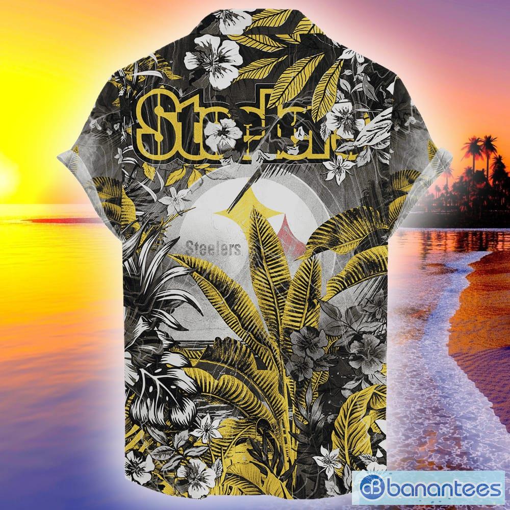 Pittsburgh Steelers Custom Name NFL Hawaiian Shirt And Shorts Gift For Men  And Women Fans - Banantees