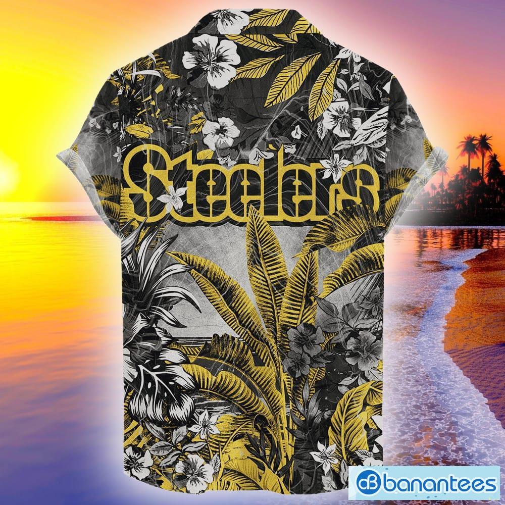 Pittsburgh Steelers Tropical Skull NFL Design 4 Beach Hawaiian Shirt Men  And Women For Fans - Banantees