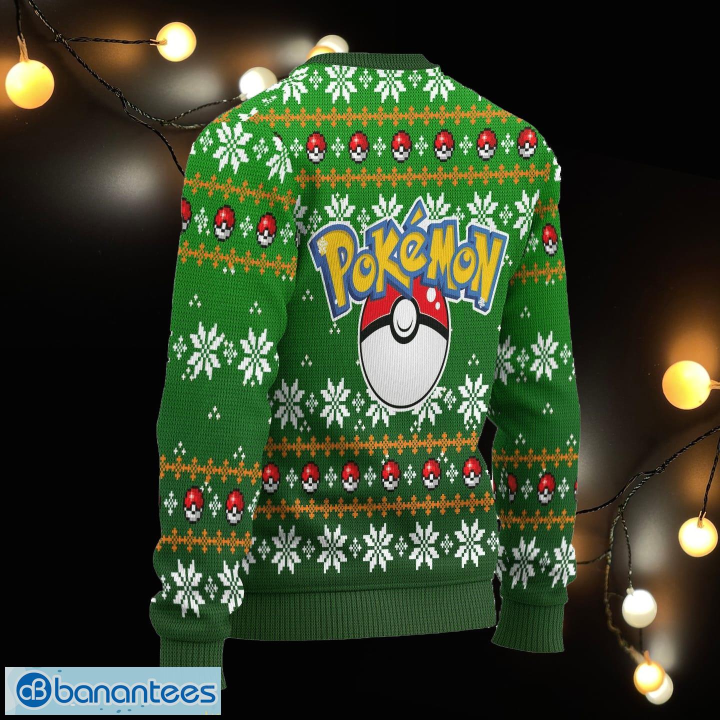 Pokemon Dragonite Ugly Anime Christmas Sweater Xmas Ugly Christmas Sweater  For Men Women - Banantees