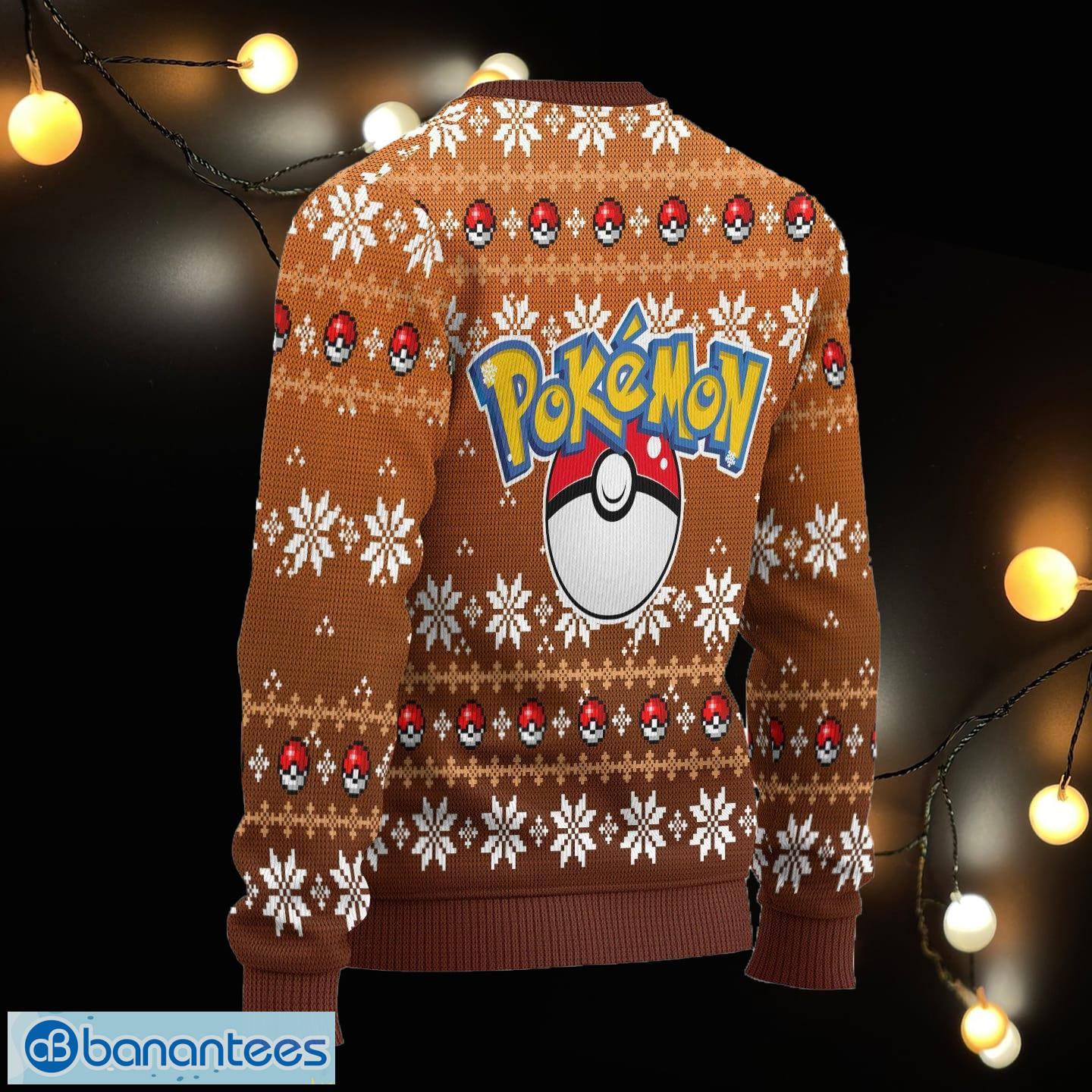 Eevee Pokemon Ugly Christmas Sweater For Men Women - Banantees