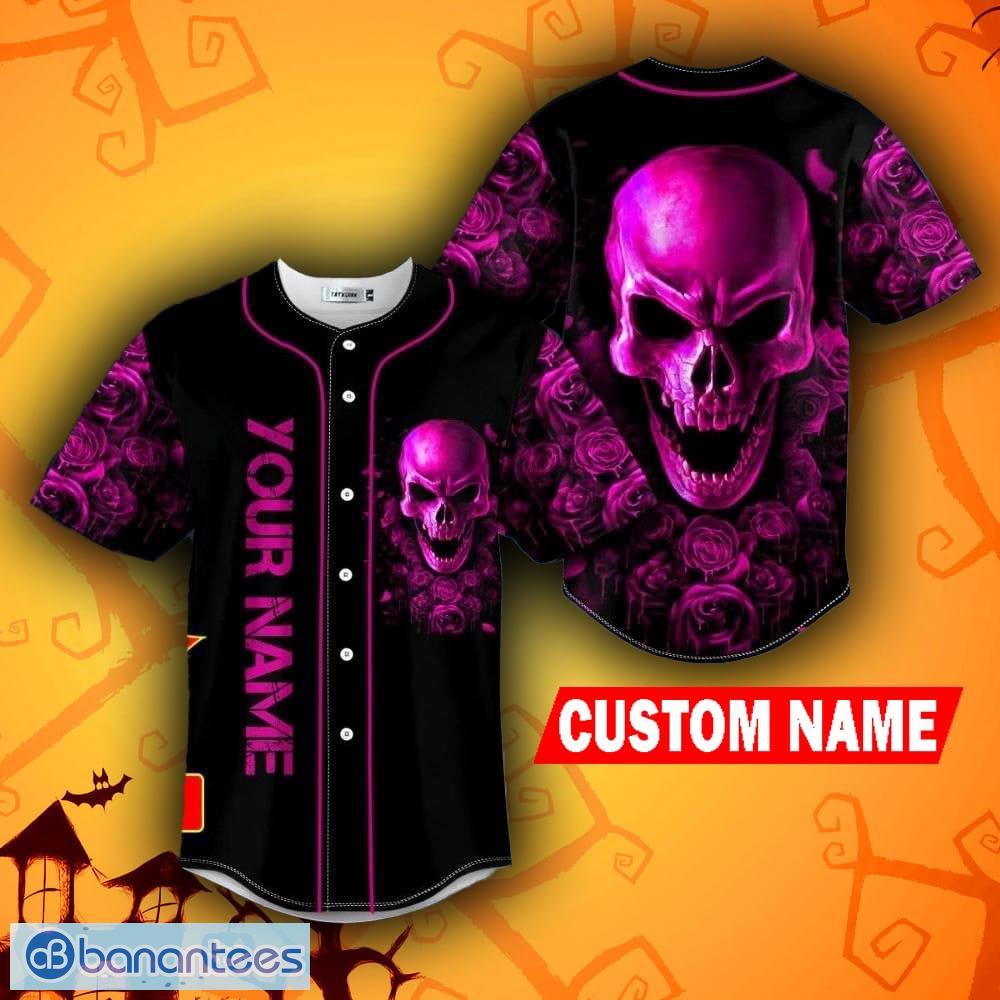 Lite Beer Skull All Over Print Baseball Jersey Shirt Summer Gift