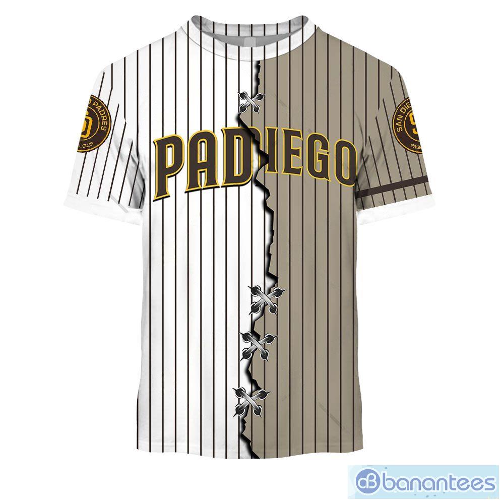 San Diego Padres Custom Number And Name AOP MLB Hoodie Long Sleeve Zip  Hoodie Gift For Fans - Banantees
