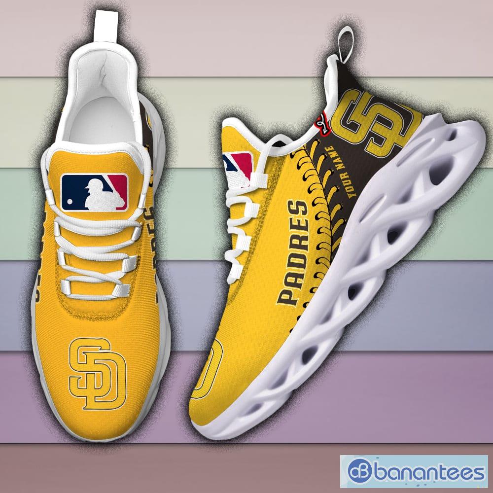 Custom Name San Diego Padres Air Jordan 13 Sneaker Shoes - Banantees