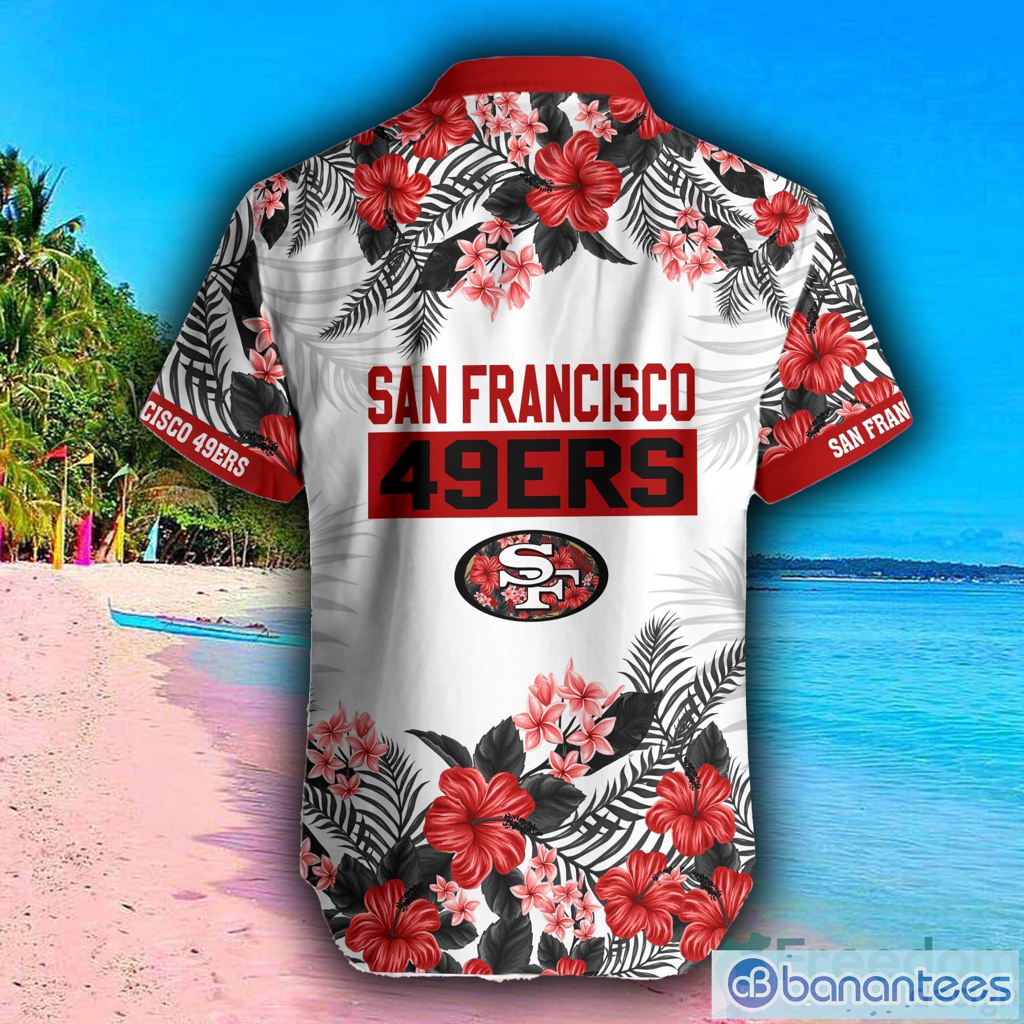 Personalized San Francisco 49ers Hawaiian Shirt And Shorts NFL Hawaii  Lightning Gift For Men And Women