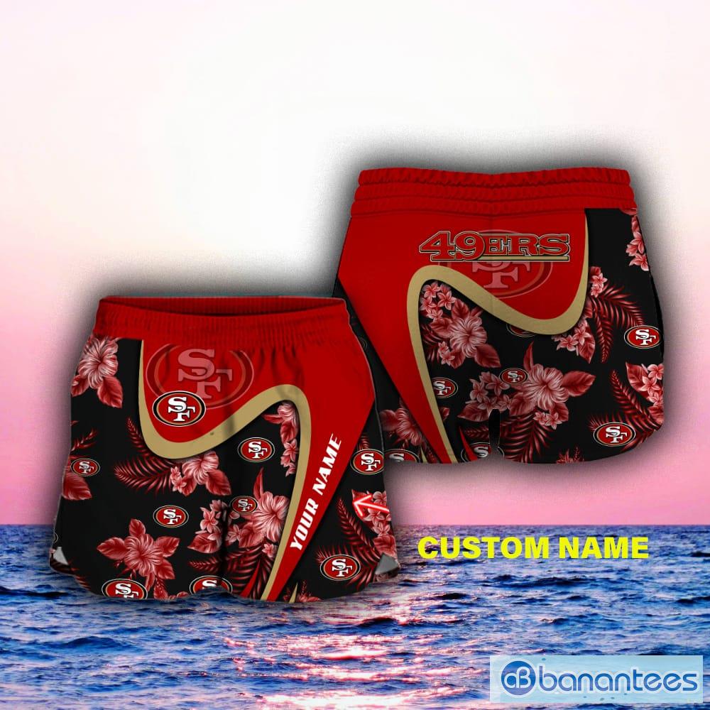San Francisco 49ers Custom Name NFL Hawaiian Shirt And Shorts Gift