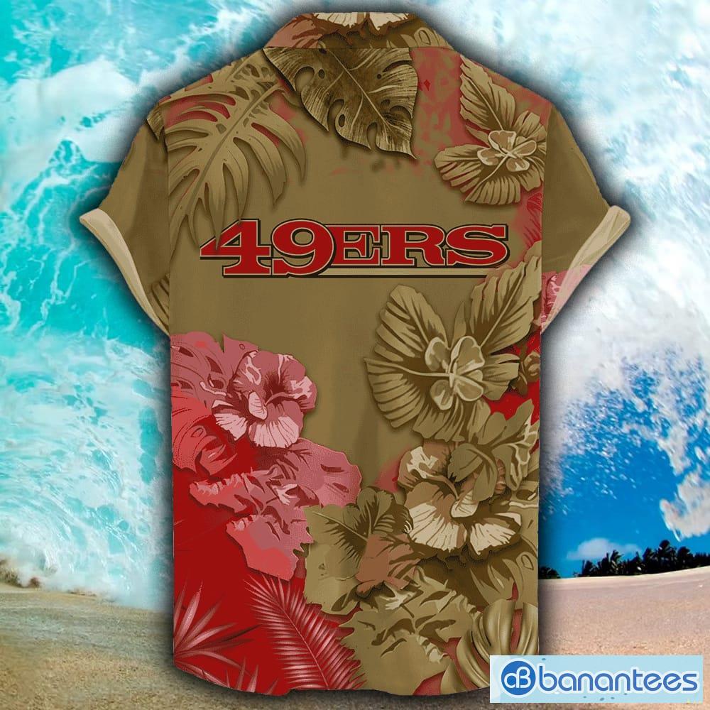 San Francisco 49ers Custom Name NFL Floral Hawaiian Shirt And Shorts Gift  For Men And Women Fans - Banantees