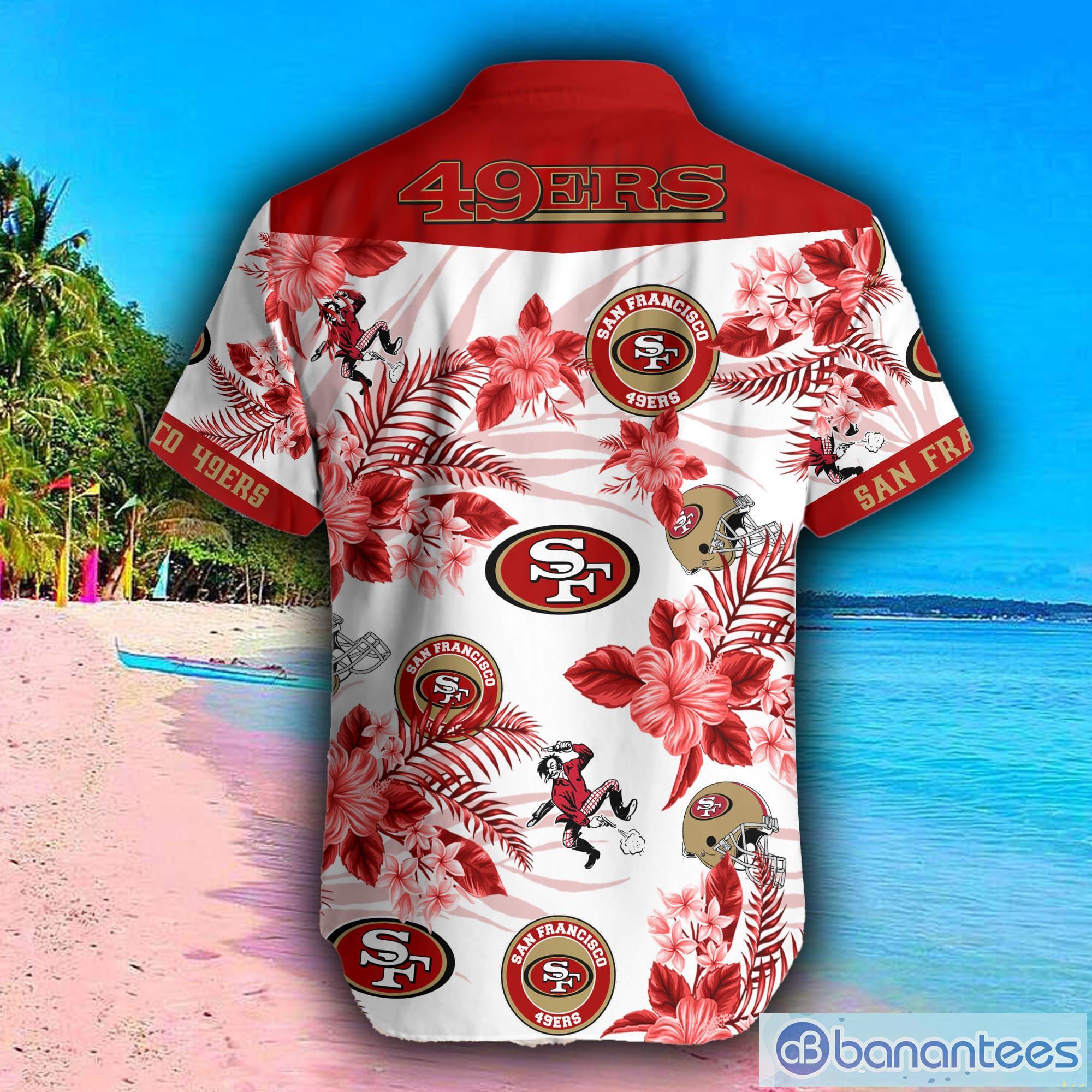 San Francisco 49ers Custom Name NFL Hawaiian Shirt And Shorts Gift For Men  And Women Fans - Banantees