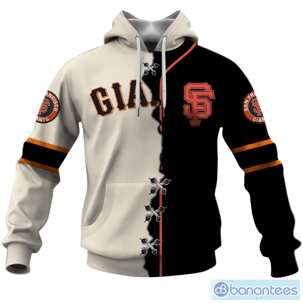San Francisco Giants Custom Number And Name AOP MLB Hoodie Long