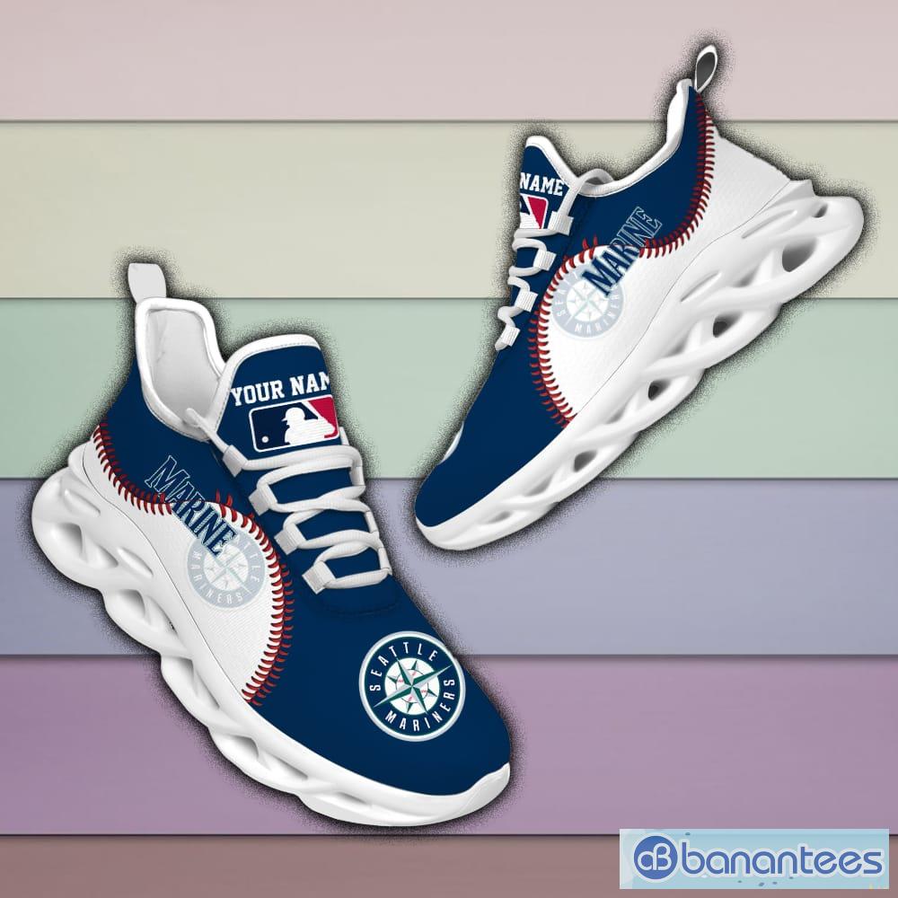 Seattle Mariners Mix Jerseys MLB Max Soul Shoes Custom Name For Men And  Women Running Sneakers - Banantees