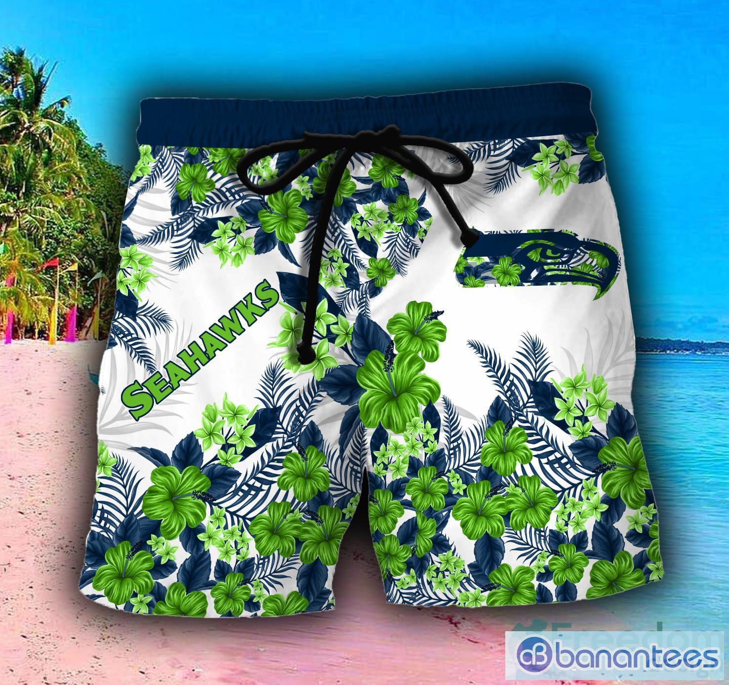 Seattle seahawks 3D Hawaiian Shirt And Shorts For Men And Women