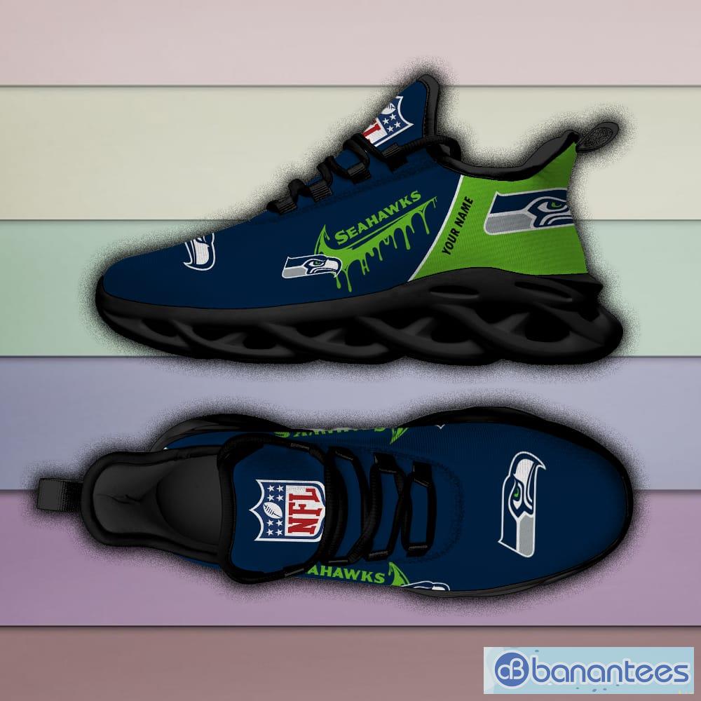 Seattle Seahawks NFL Max Soul Shoes Custom Name Tie Dye Running