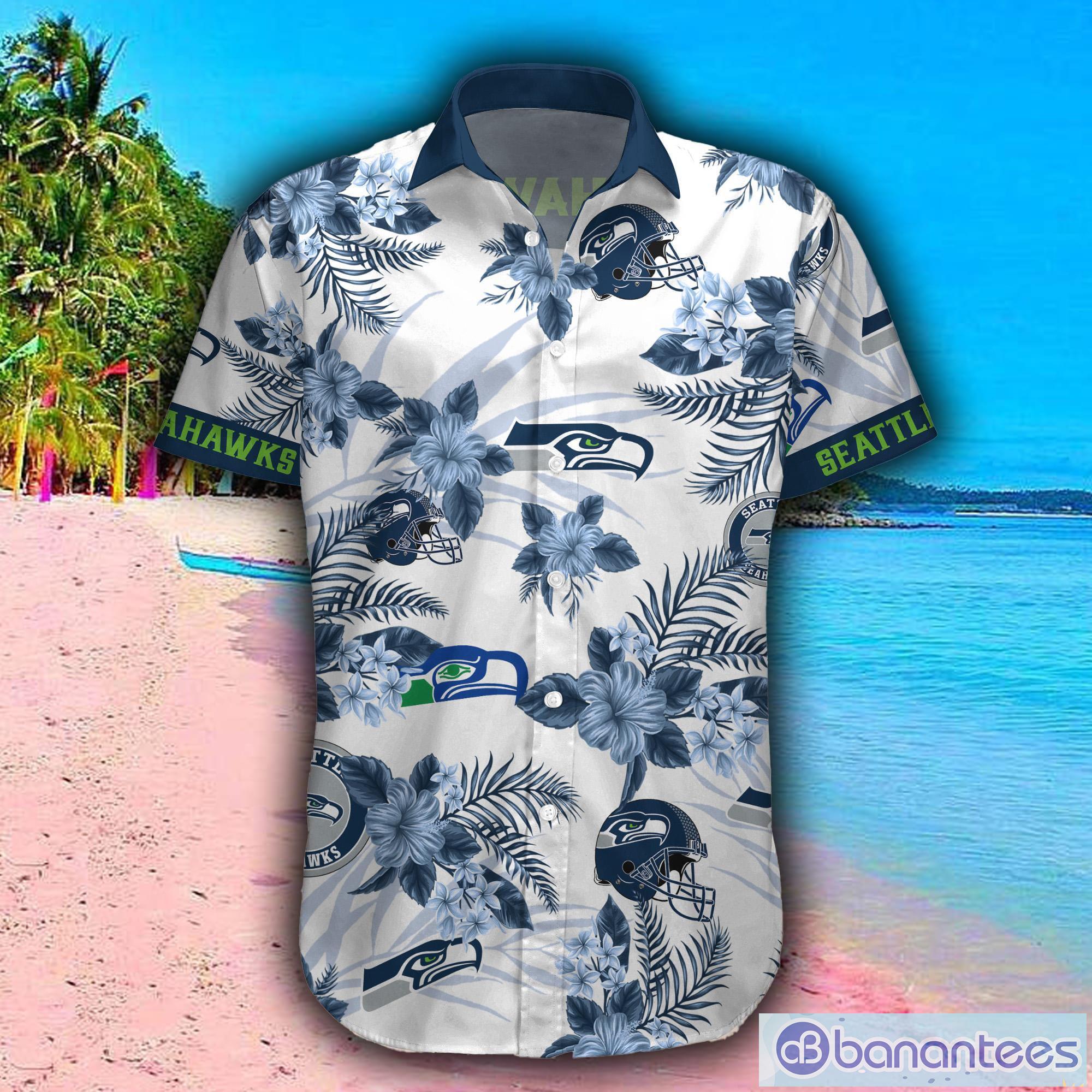 Seattle seahawks Custom Name NFL Hawaiian Shirt And Shorts Gift