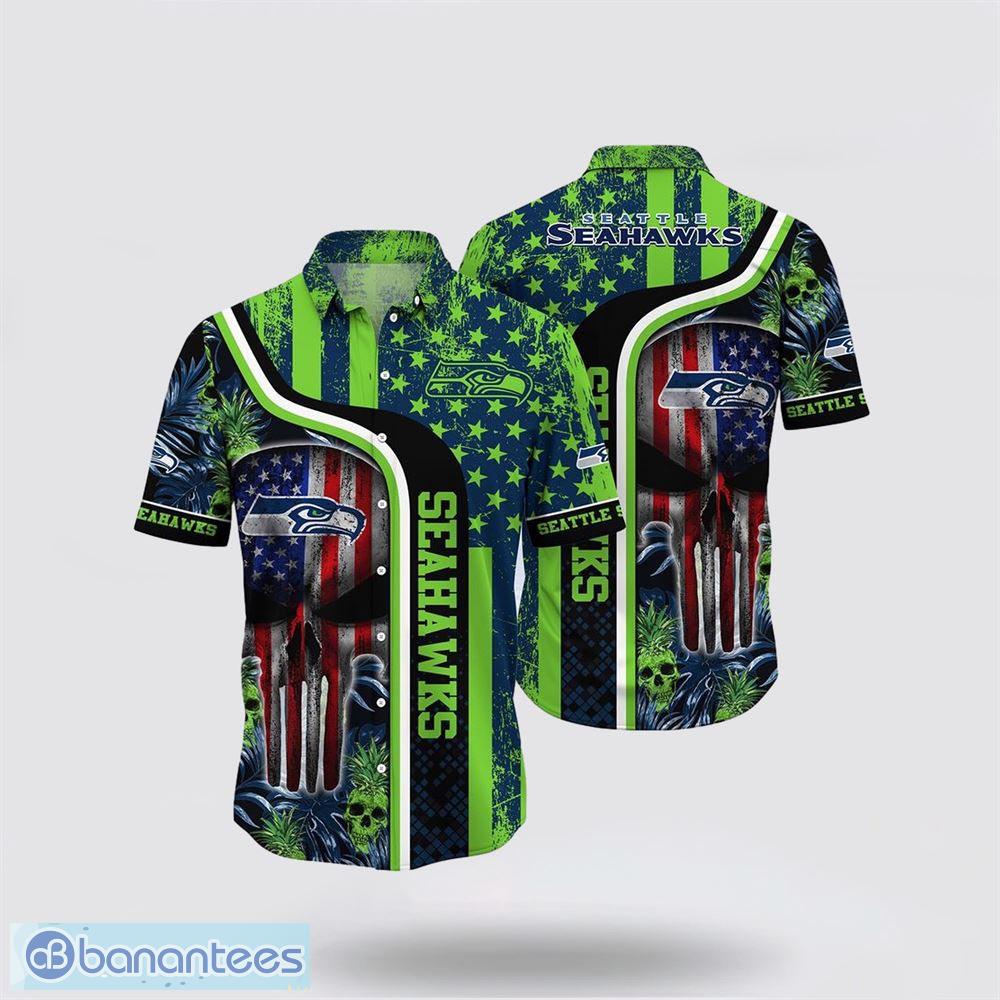 Seattle Seahawks Skull Halloween NFL Show Off Your Team Spirit In Tropical  Hawaiian Shirt - Banantees