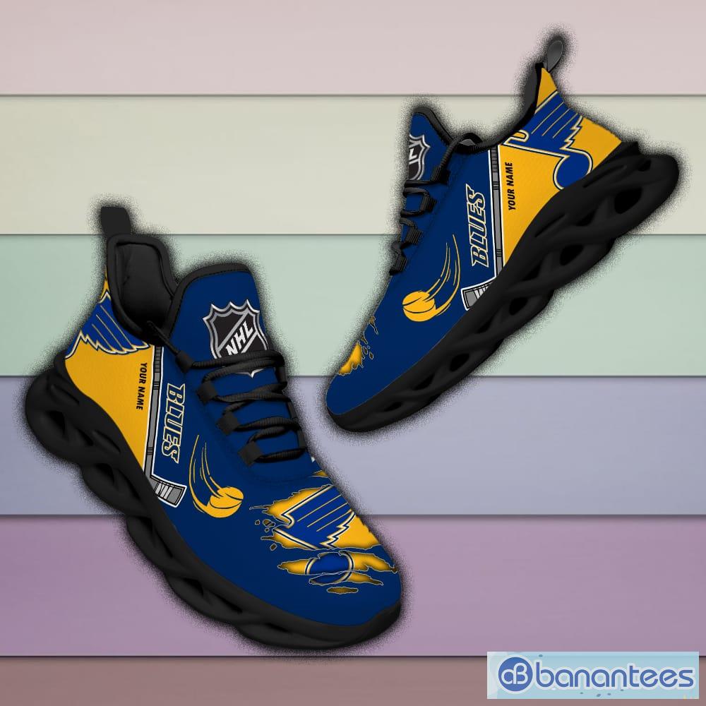 St. Louis Blues Custom Name Men And Women Max Soul Shoes Running Sneakers