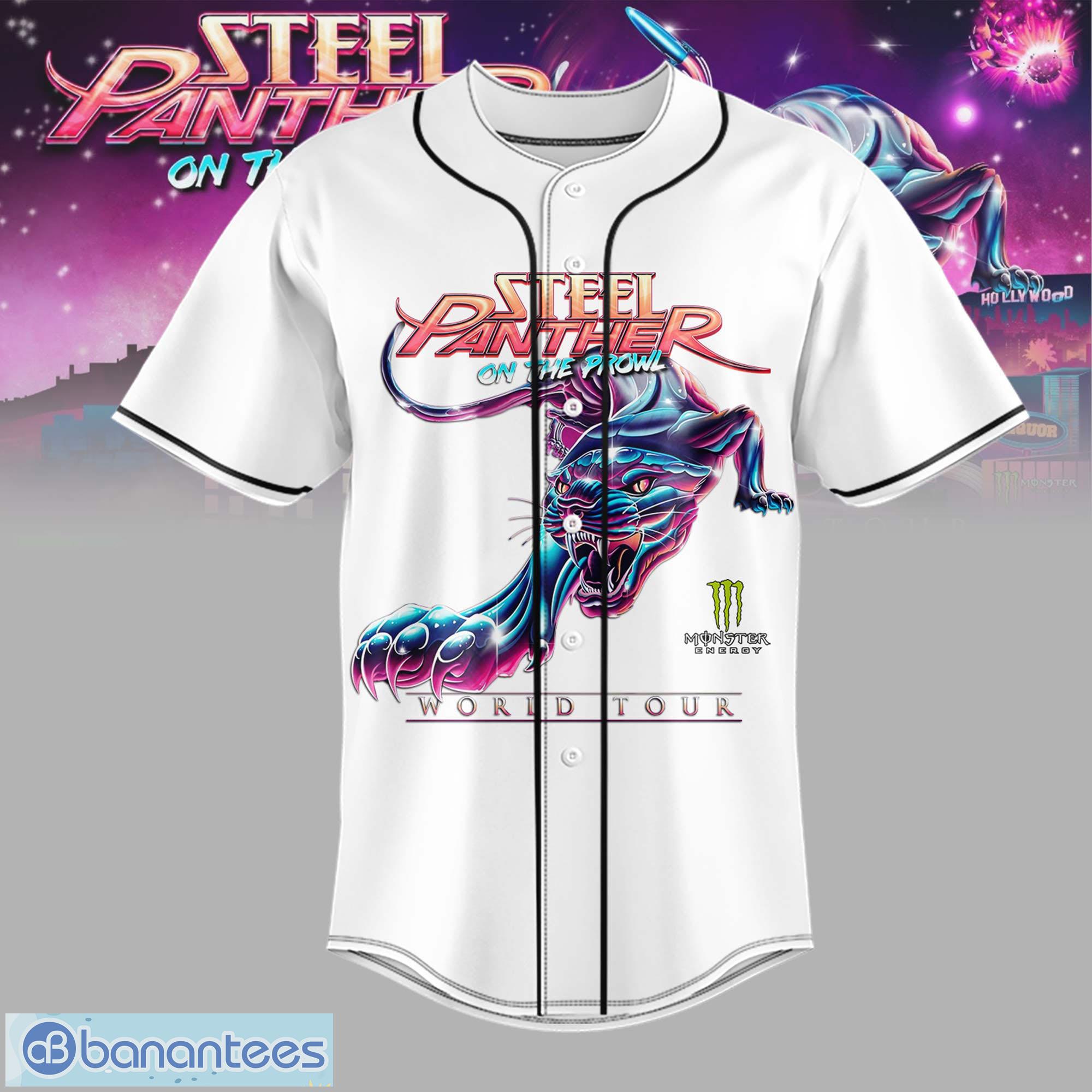 Steel Panther Tour 2023 Costumed band members Baseball Jersey Shirt -  Banantees