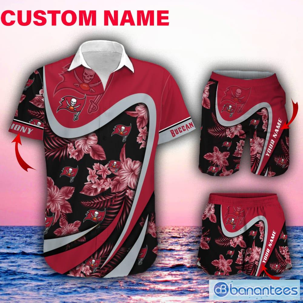 Custom Name NFL Tampa Bay Buccaneers Hawaiian Shirt And Short - Torunstyle