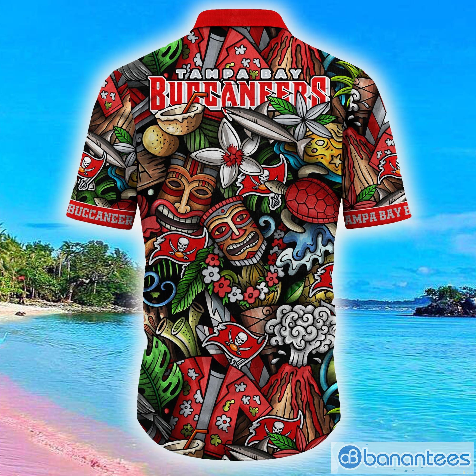 Tampa Bay Buccaneers Flower Leaf Hawaiian Shirt For Men And Women