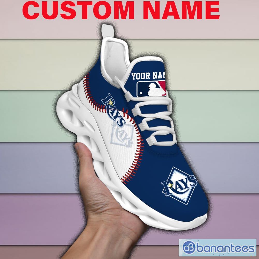 Tampa Bay Rays Mix Jerseys MLB Max Soul Shoes Custom Name For Men And Women Running Sneakers - Tampa Bay Rays-Mix Jerseys MLB 2023 Personalized Max Soul Shoes_1
