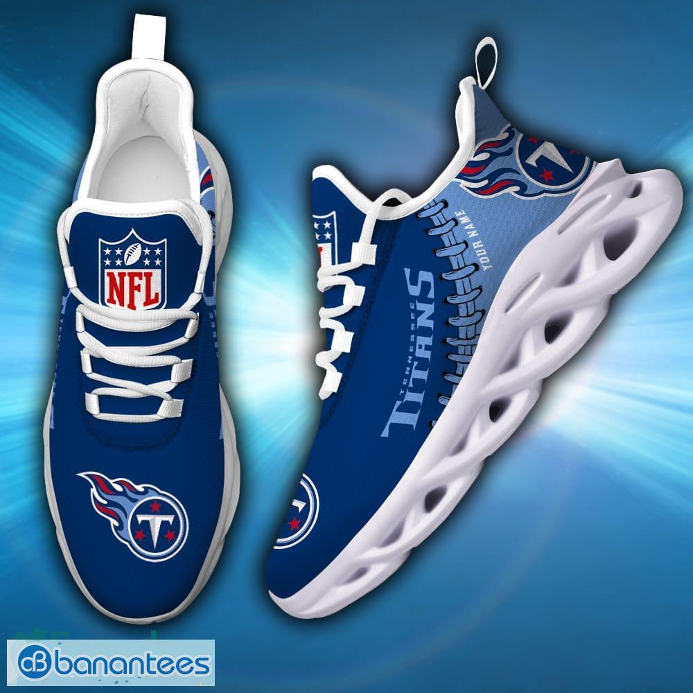 NFL Tennessee Titans Custom Name Max Soul Sneaker Shoes - Banantees