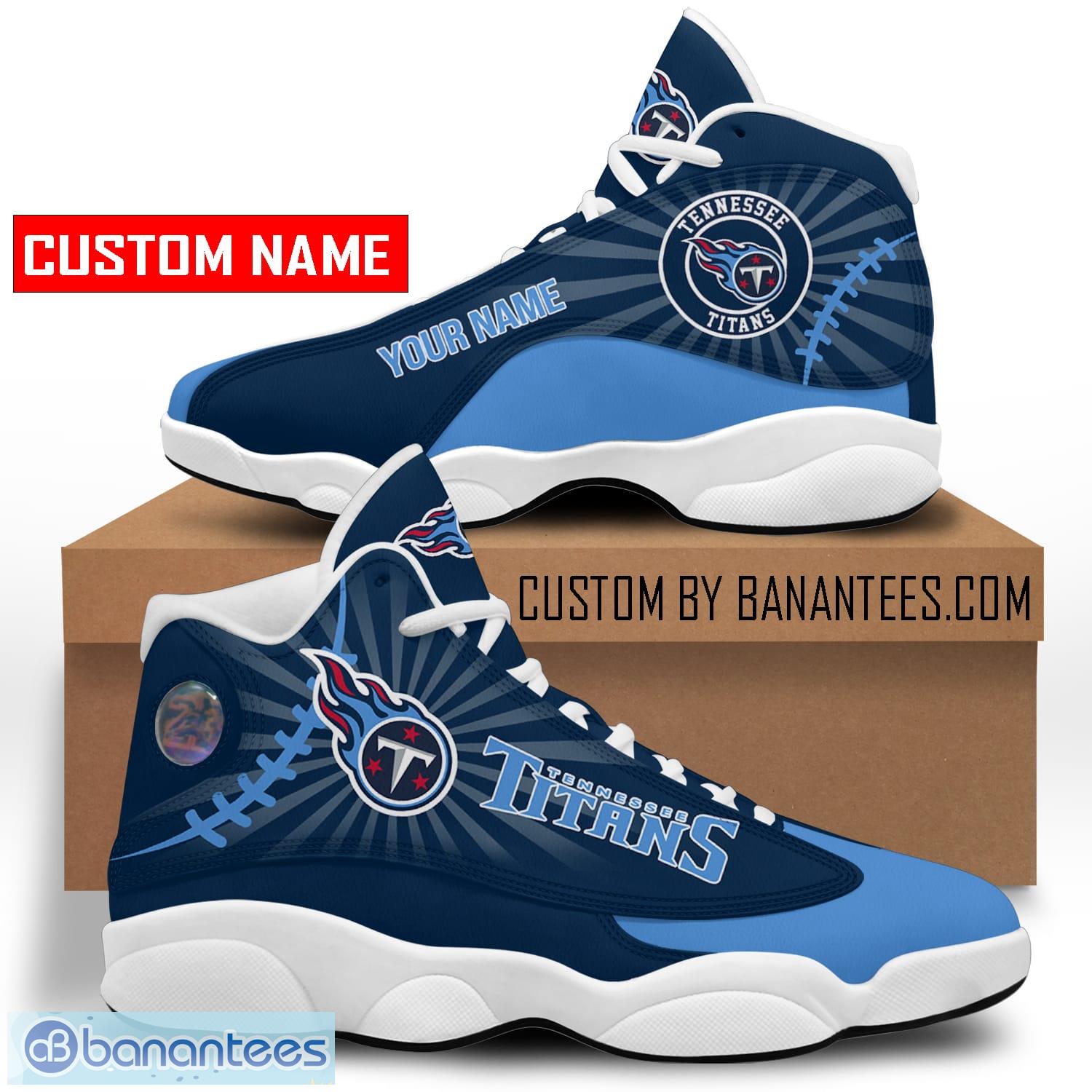 Tennessee Titans Air Jordan 13 Custom Name Personalized Shoes