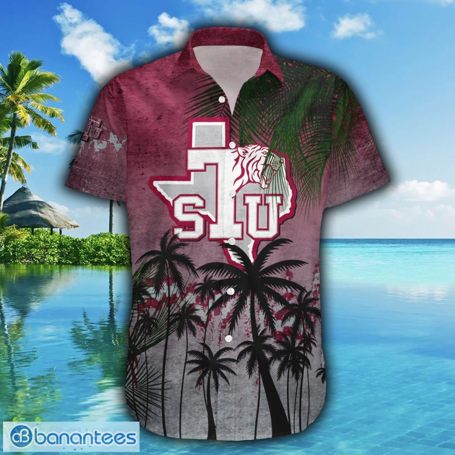 Houston Texans Hawaiian Shirt Tropical Pattern Coconut Tree