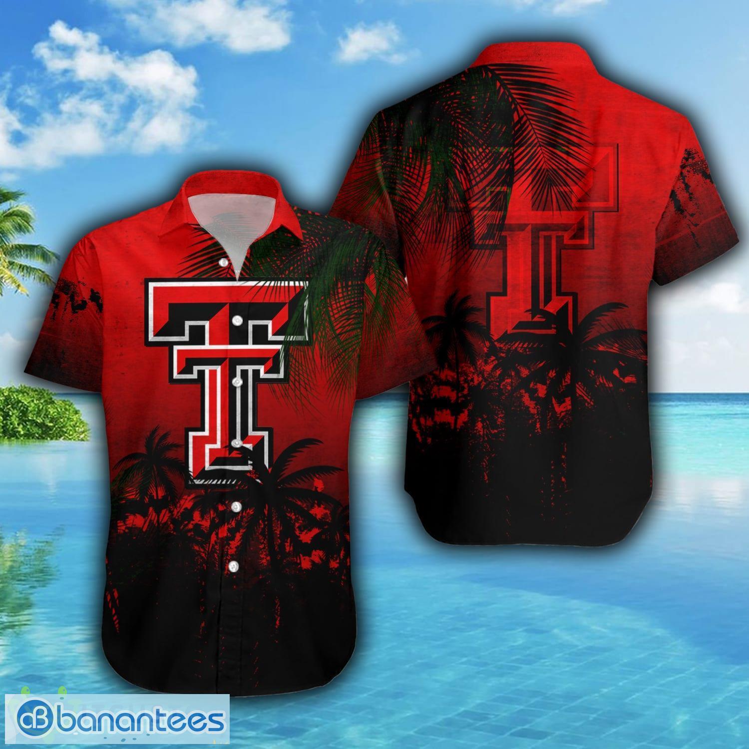 Texas Rangers Hawaiian Shirt Red Coconut Tree Logo Texas Rangers